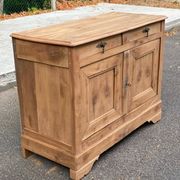 18th-century stripped buffet in solid walnut