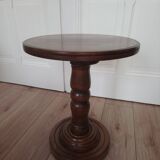 Wooden pedestal table