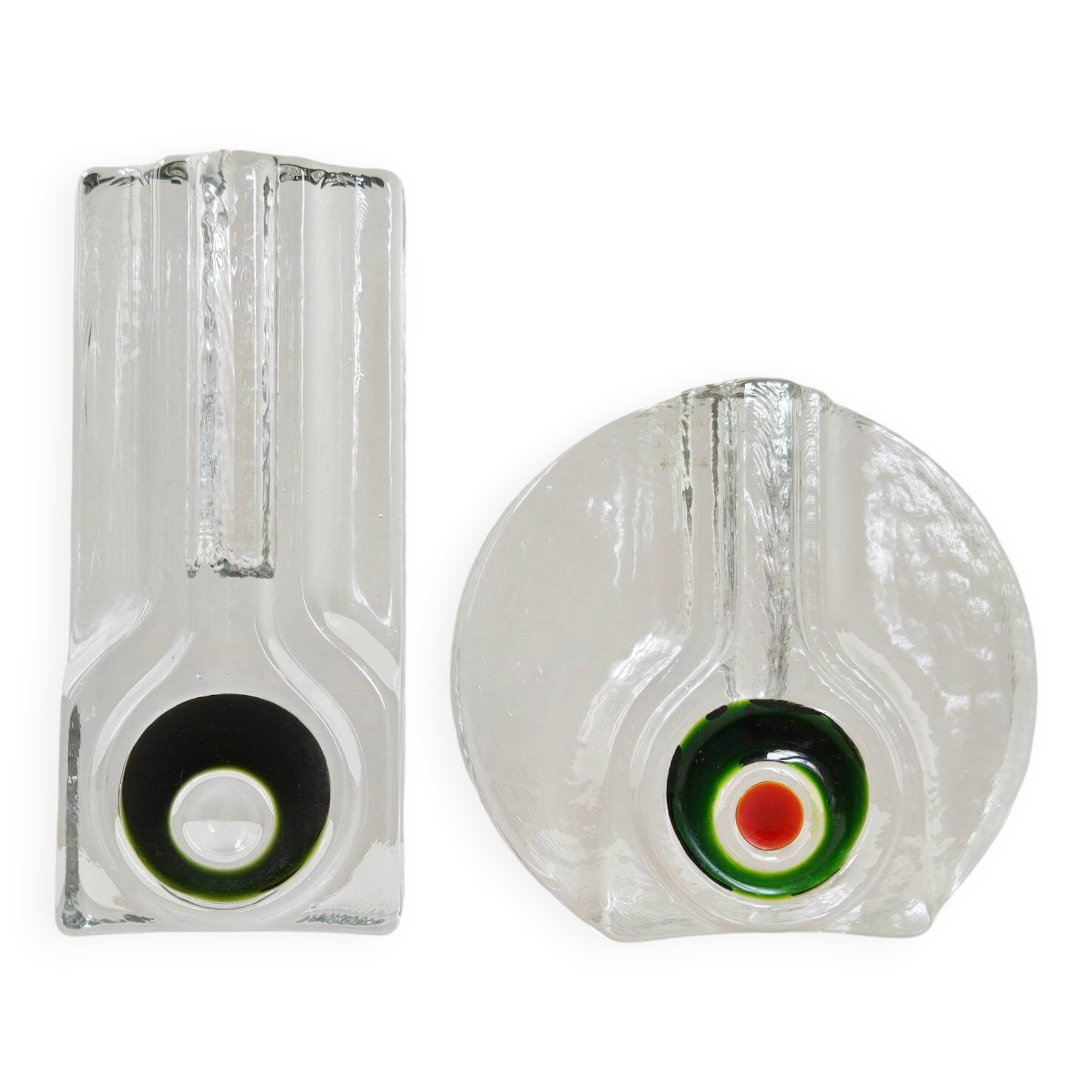 Set of 2 vintage vases by Walther 1970