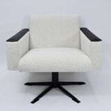 Vintage Deutsche Democratic Republic DDR, 60s, White Bouclé