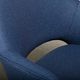 Eero Saarinen Executive Armchair in Blue Bouclé fabric for Knoll International
