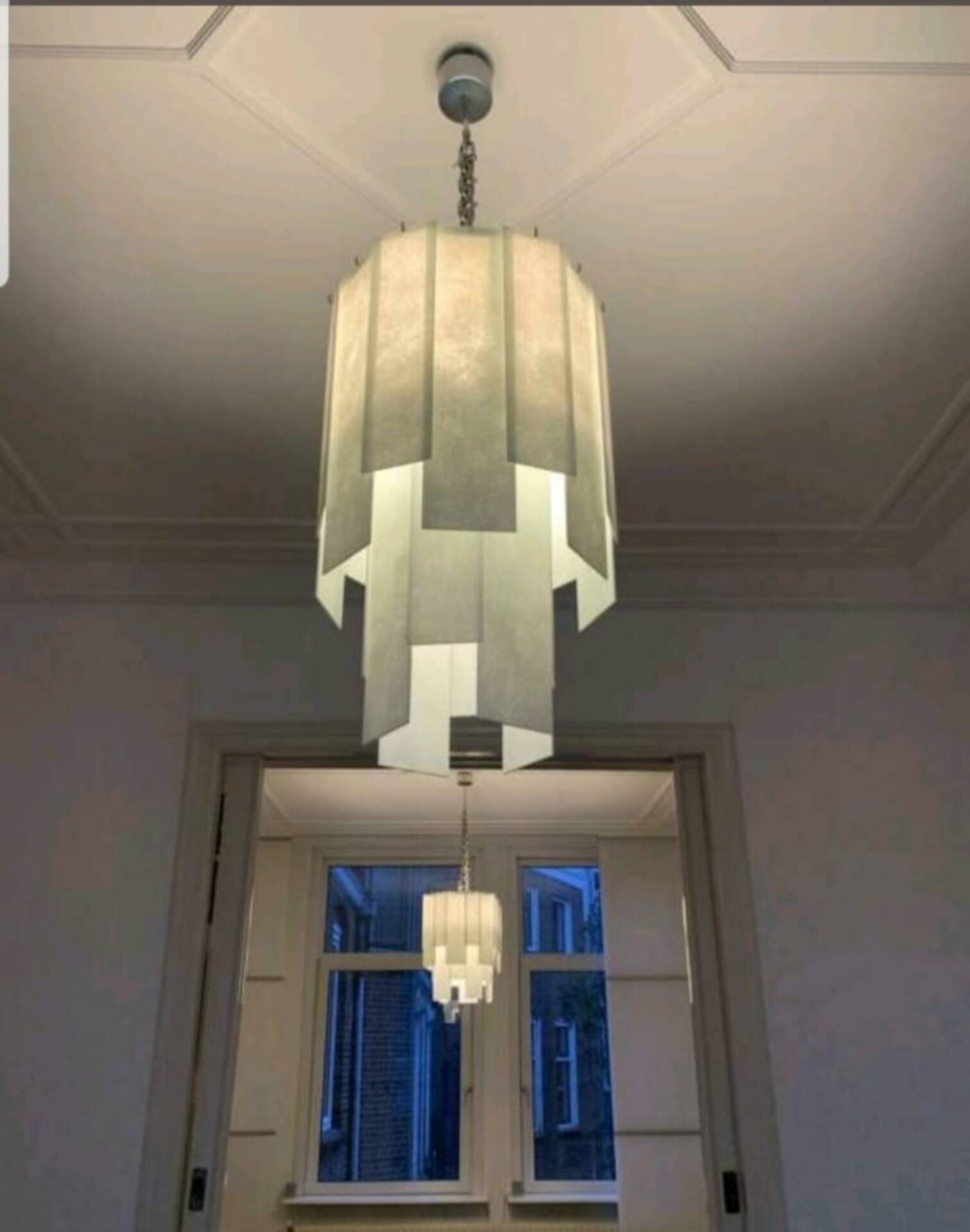 XXL Dutch design glass chandelier apr. 130 cm Chime Queens Gallery