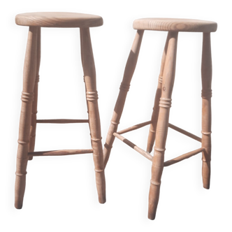 Paire de tabourets de bar