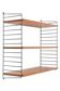 Original String shelving unit / Kajsa & Nisse Strinning / teak / mid-century modern design / black / 75x80x30cm