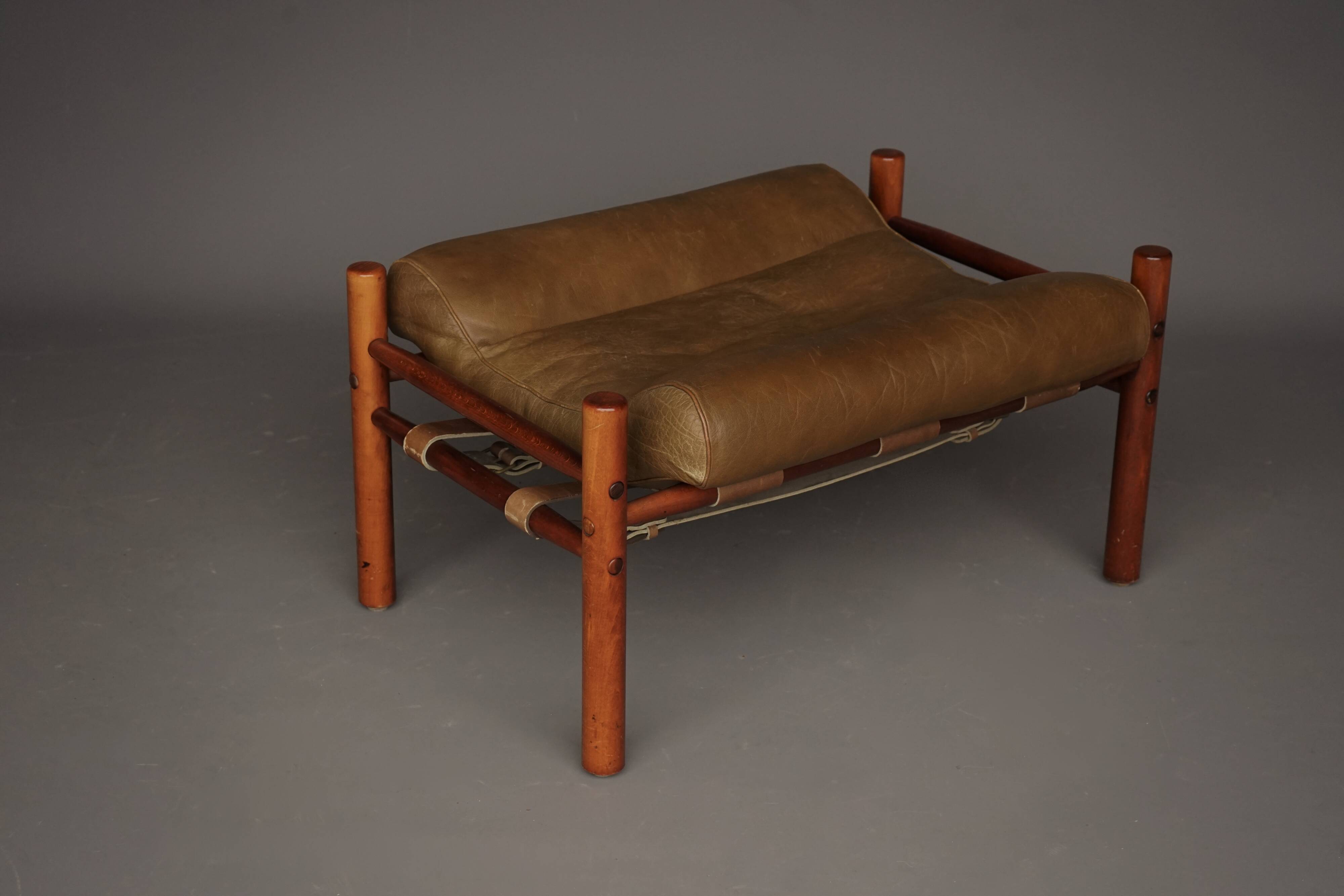 Inca Footstool Ottoman by Arne Norell for Arne Norell AB