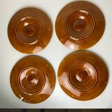 Assiettes à huîtres barbotine