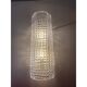 Ensemble de deux appliques murales en verre de Murano transparent "Crocodile"