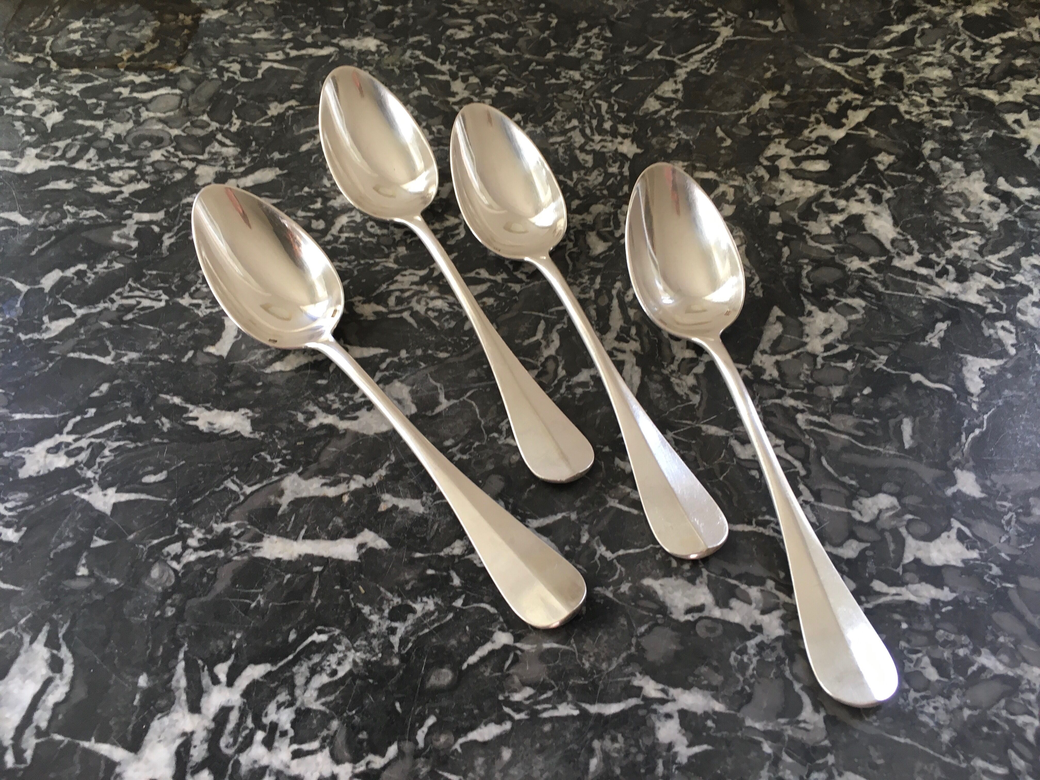 Cailar Bayard silver metal soup spoons