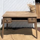 Bureau ancien en chêne massif brut