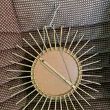 Vintage metal sun mirror