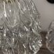 Pair of chiseled glass wall sconces