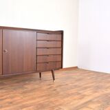 Mid-Century German Walnut Sideboard from Möbelhaus Alfred Hübner, 1960s.