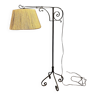 According to Gilbert Poillerat: wrought iron tripod floor lamp circa 1940