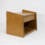 Vintage oak wall bedside, 1950