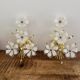 Set of Murano flower wall sconces