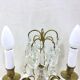 Girandole in bronze and crystal