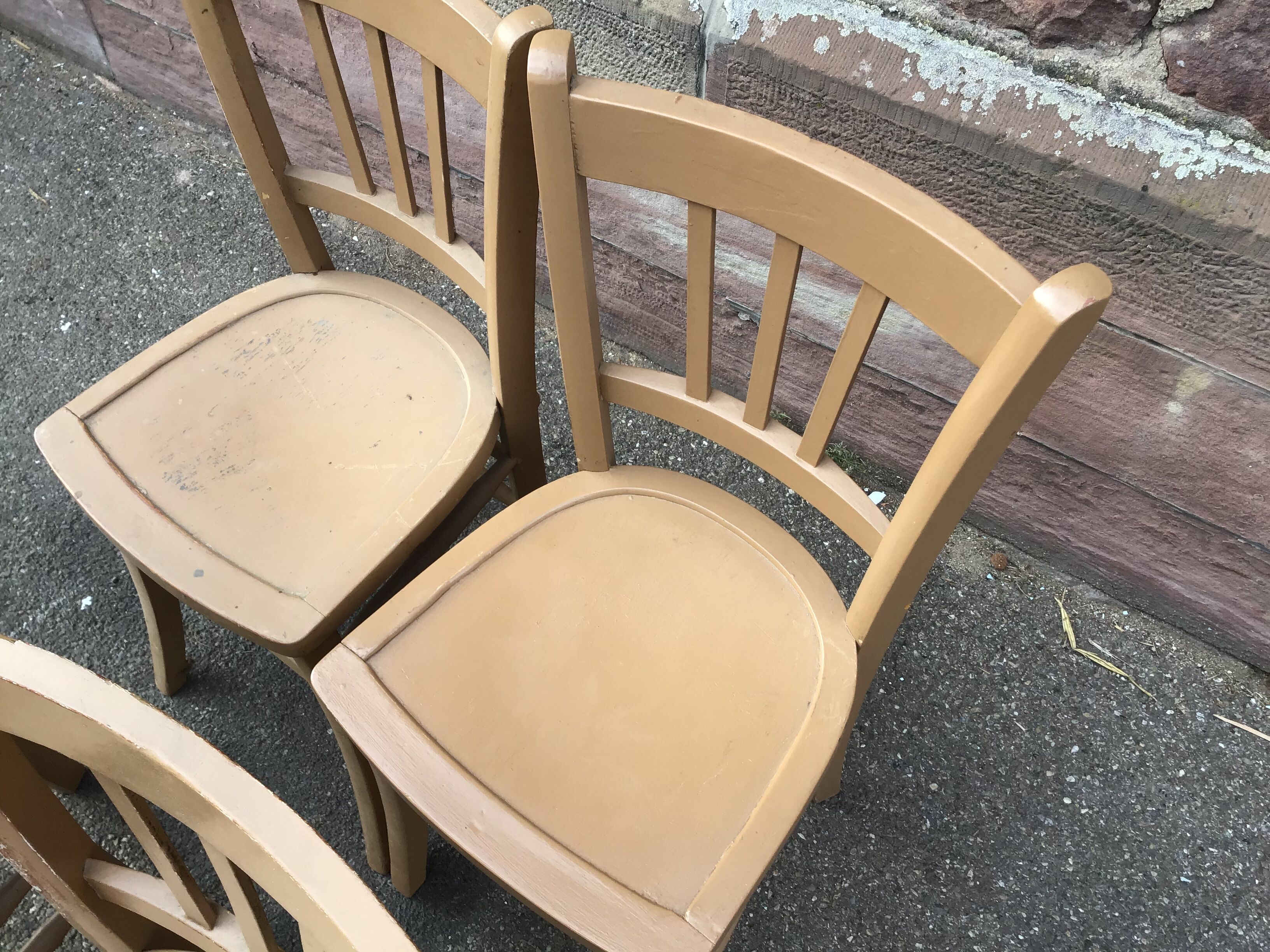 Set of 4 vintage bistro chairs