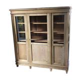 Stripped oak bookcase