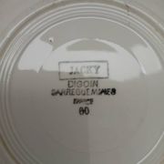 6 antique soup plates from Digoin and Sarreguemines
