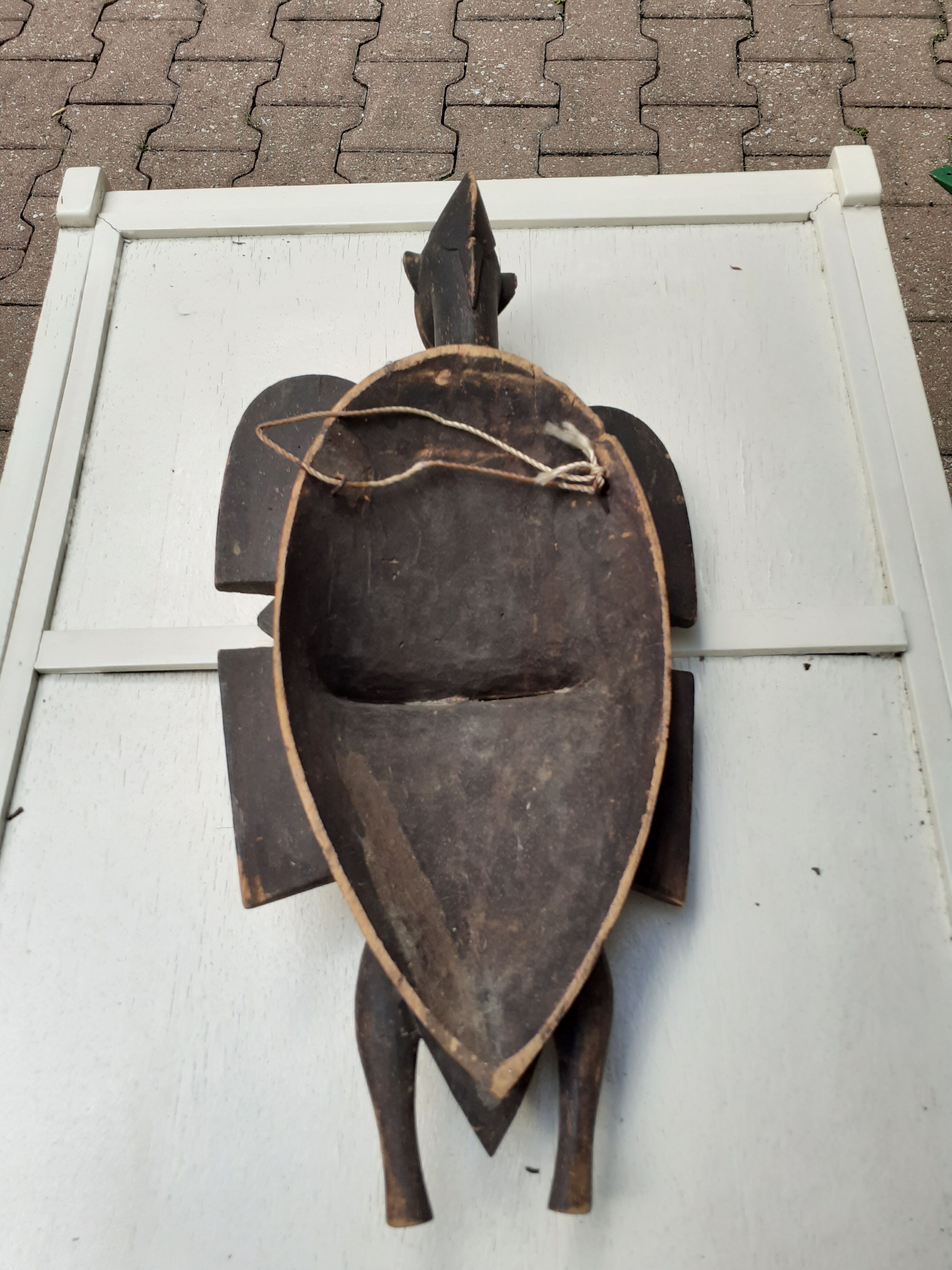 African mask with head