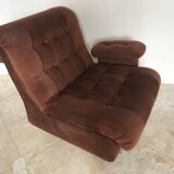 Vintage corduroy armchair 1970s