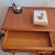 Vintage rattan desk from the 1970s.