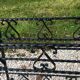 Wrought iron pot-carrying planter