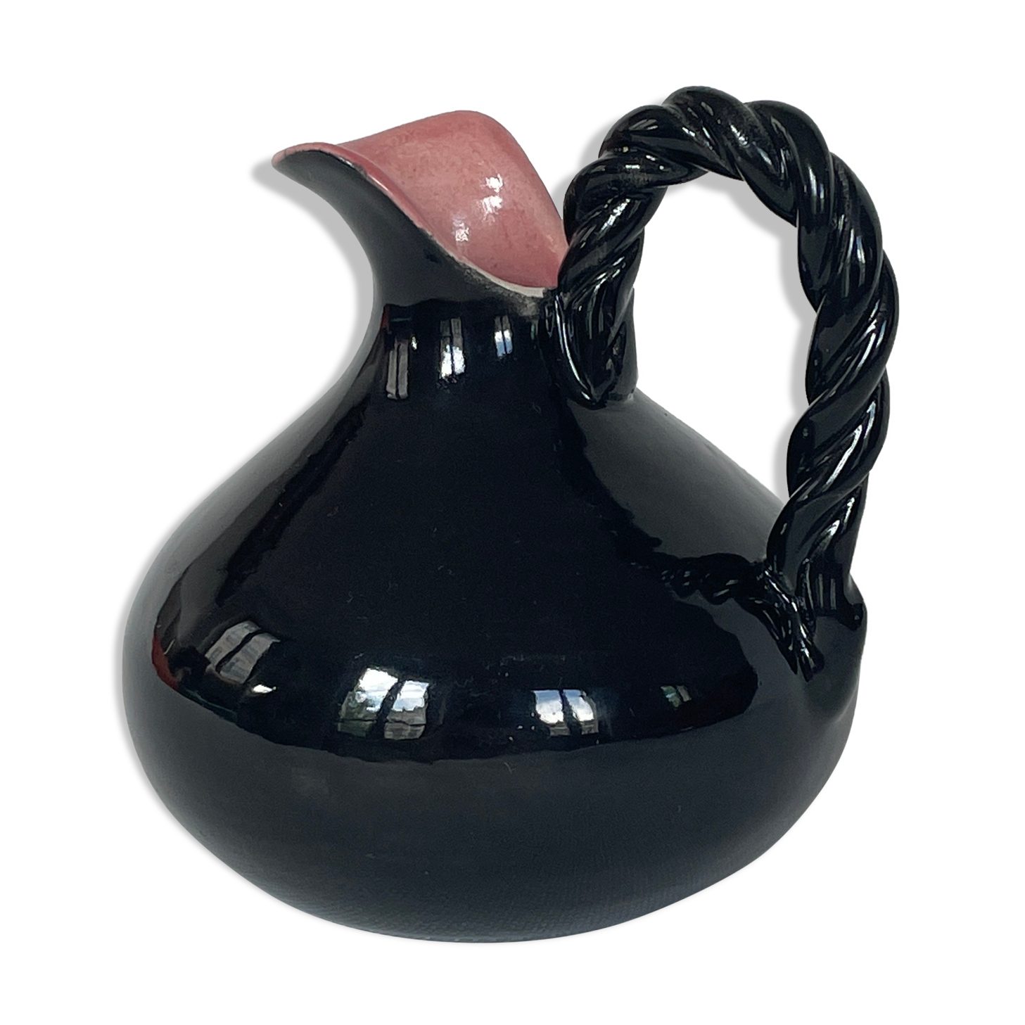 Vallauris ceramic pitcher, 1960