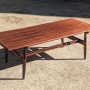 Table basse vintage en palissandre – style scandinave années 60