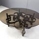 Brutalist Wrought iron coffee table 1970s