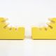 Pair of yellow “Karelia” armchairs by Liisi Beckmann for Zanotta, 1960