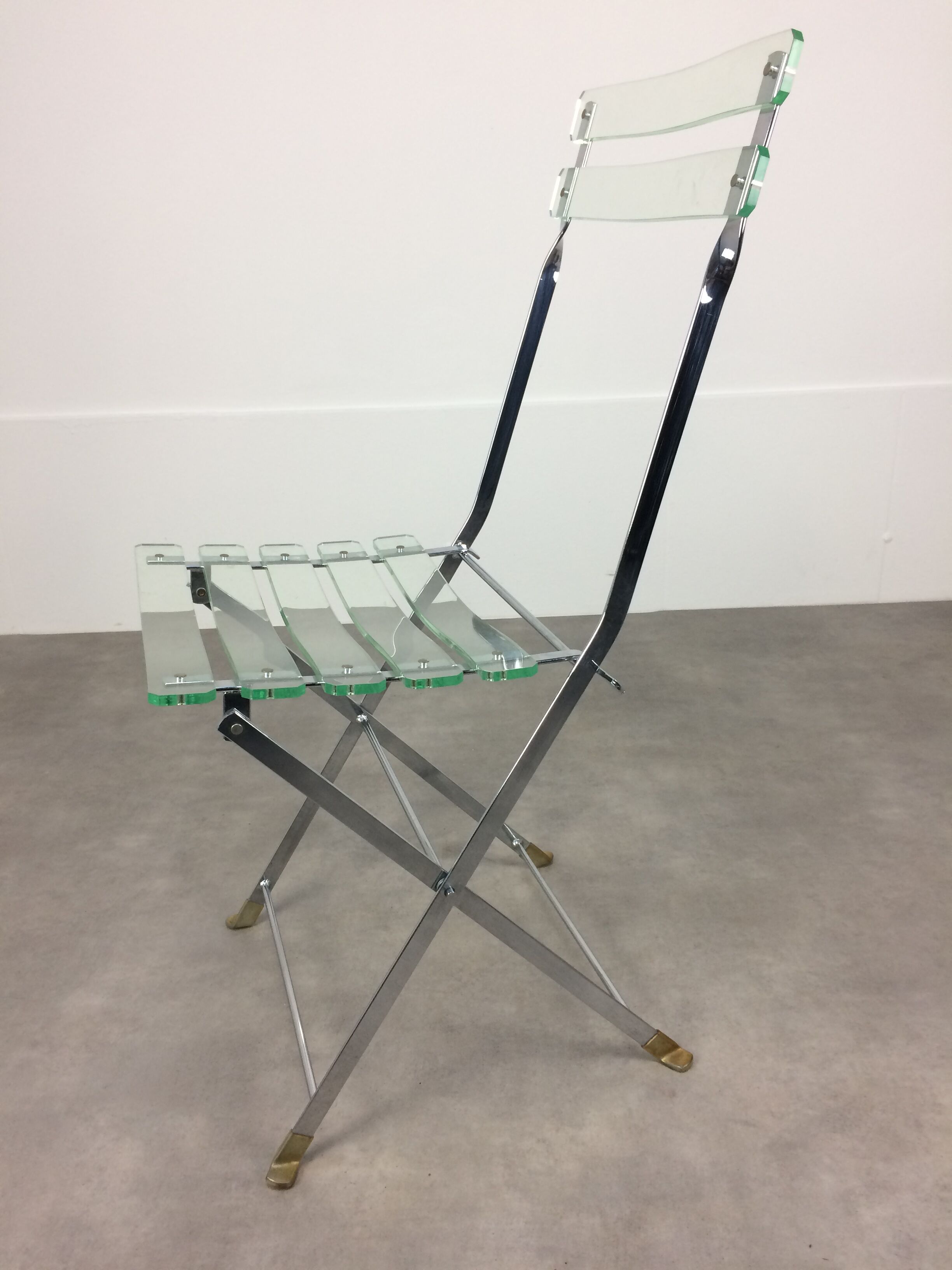 Plexiglas chair by Lebovici and Berthet for Marais International, series "Les Invisibles"