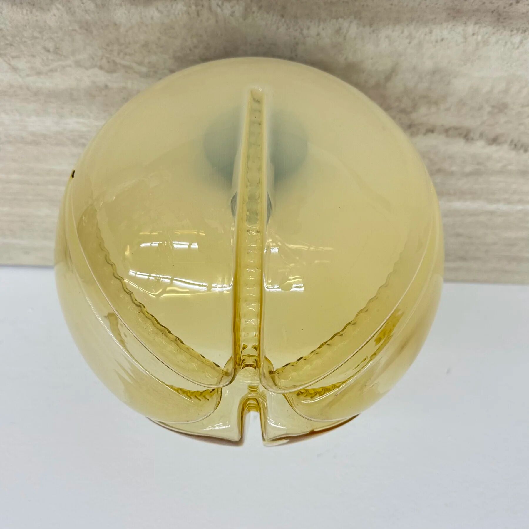 Mid-century Italian glass ceiling lamp, 1970s