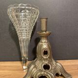 Cone vase, cut crystal bouquet (most certainly Baccarat, Saint Louis ...)