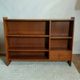 Vintage Scandinavian low bookshelf in teak, 1960s.