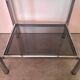 Table d’appoint 1970 chrome/verre