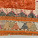 3x11 Peach Orange Handmade Wool Runner Rug, 95x337Cm