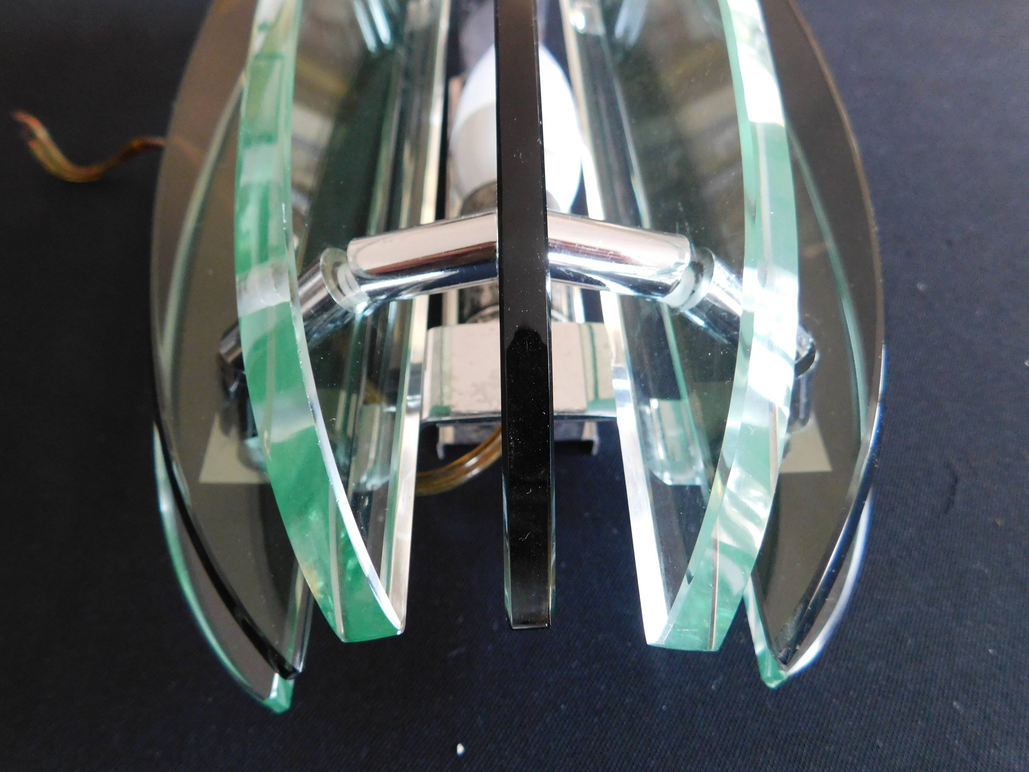 4 vintage italian design veca wall lamps