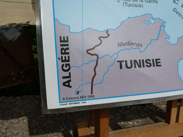 Carte scolaire vintage MDI Italie