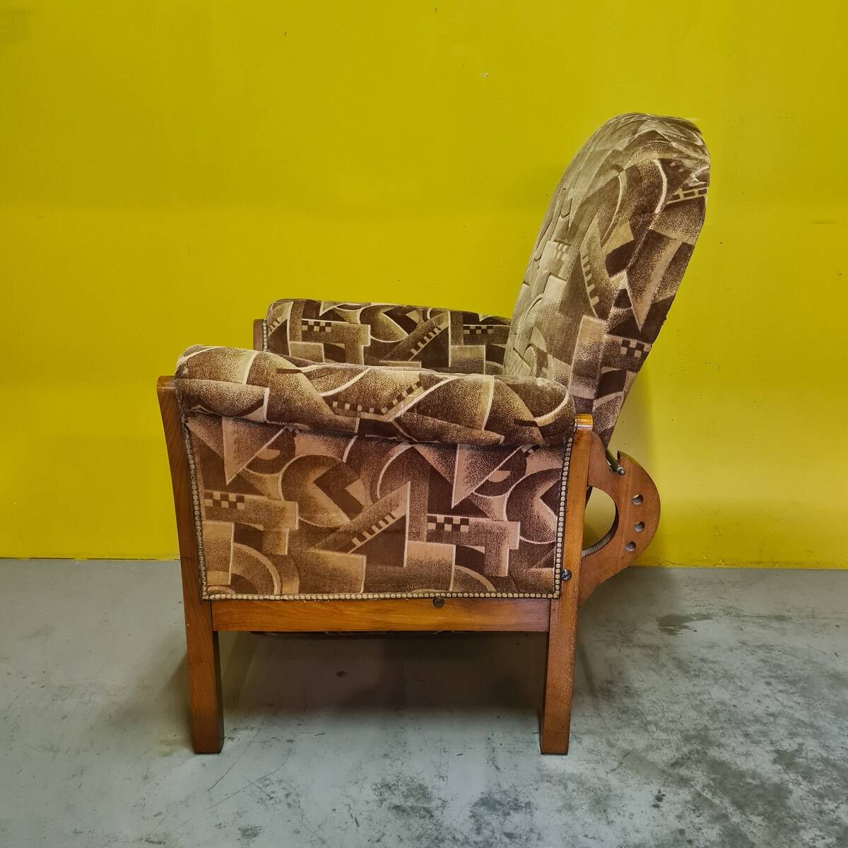 French Art Deco Lounge Armchair Circa 1920.