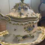 Painted ceramic planter
