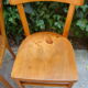 Set of four old bistro chairs