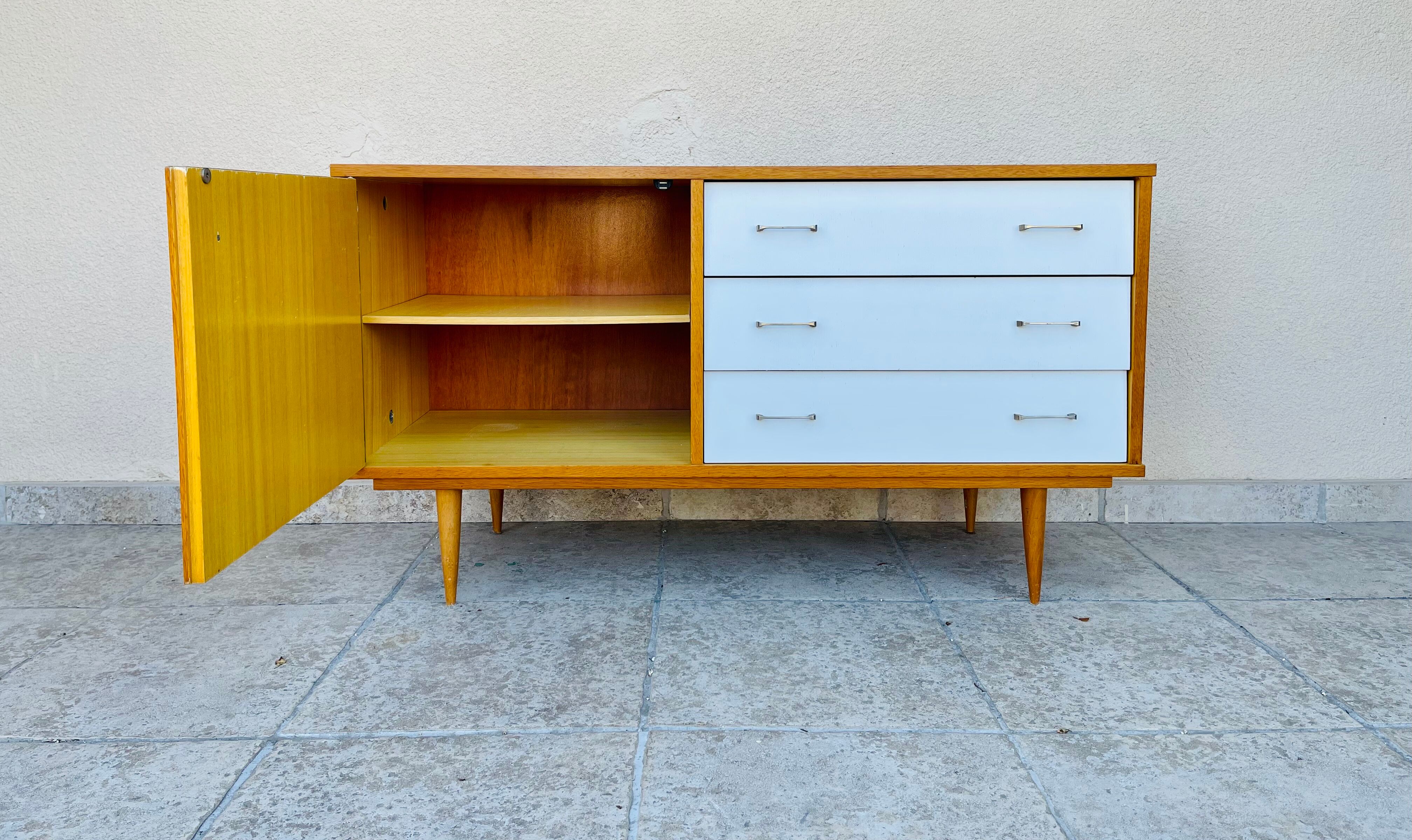 Vintage oak row 1960