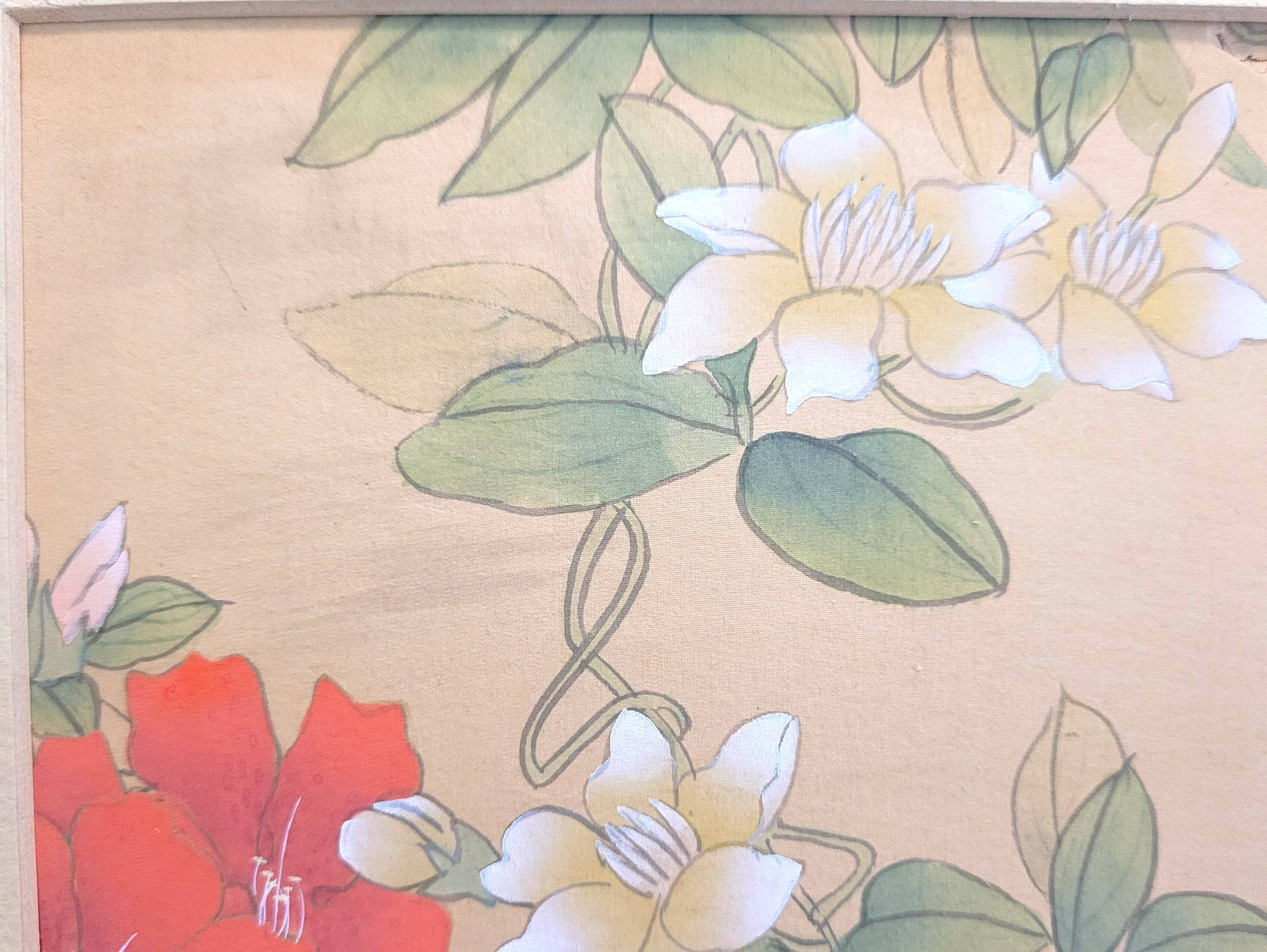 Ancient Chinese painting - Butterfly and flowers