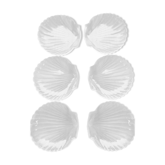 Set of glass scallops