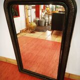 Louis Philippe black and gold mirror