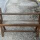 Pair of vintage oak benches 60s