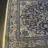 Tapis persan naïn laine & soie circa 1980