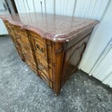 Commode à L’anguille En Noyer, Style Louis XV, Début XIXe