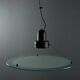Vintage ceiling light in glass and enamelled metal, design, Italy, 1980s